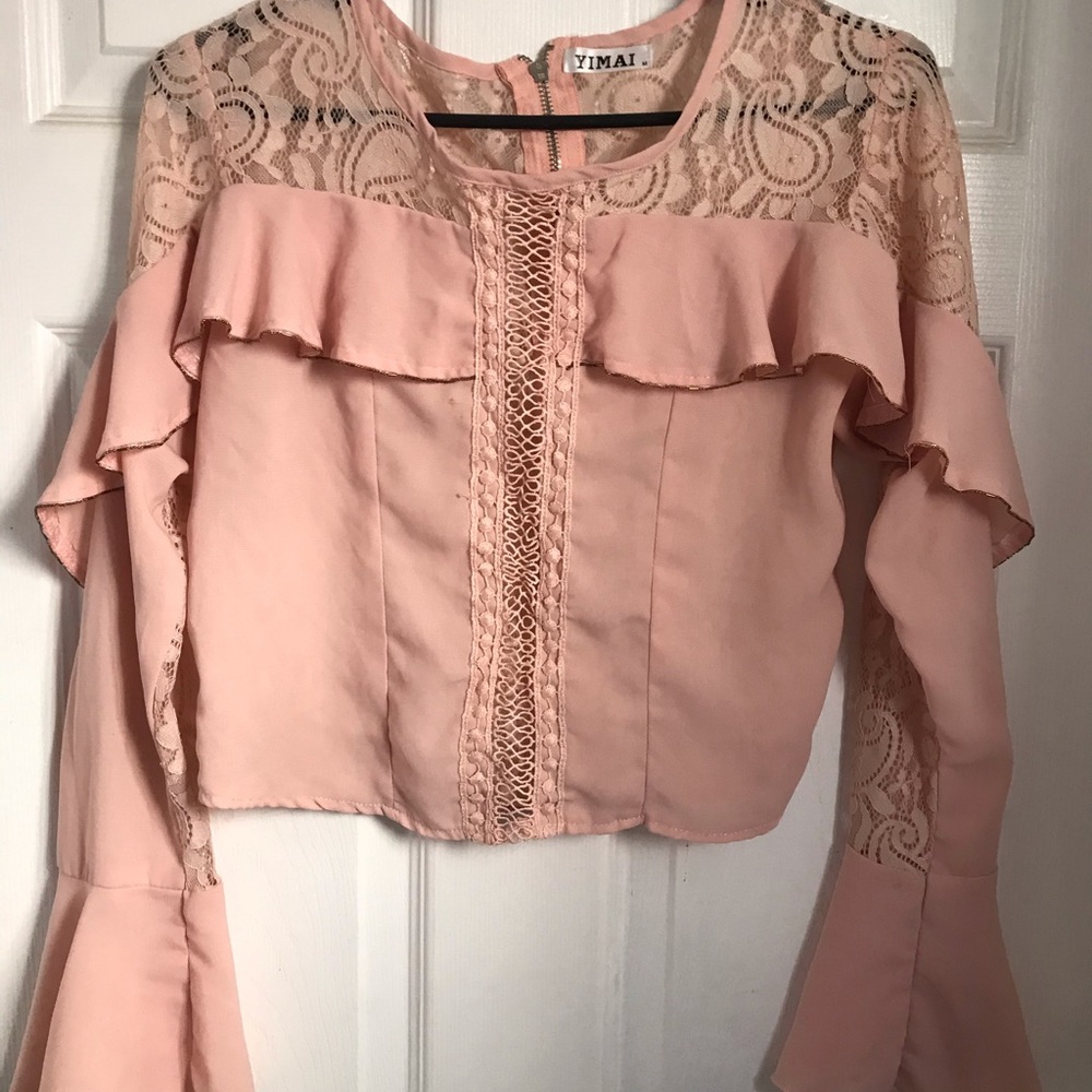 Pink crop top